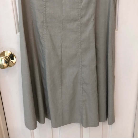 Theory dress, linen with spandex, sleeveless a-line, natural taupe color, Sz 8 - Picture 11 of 11